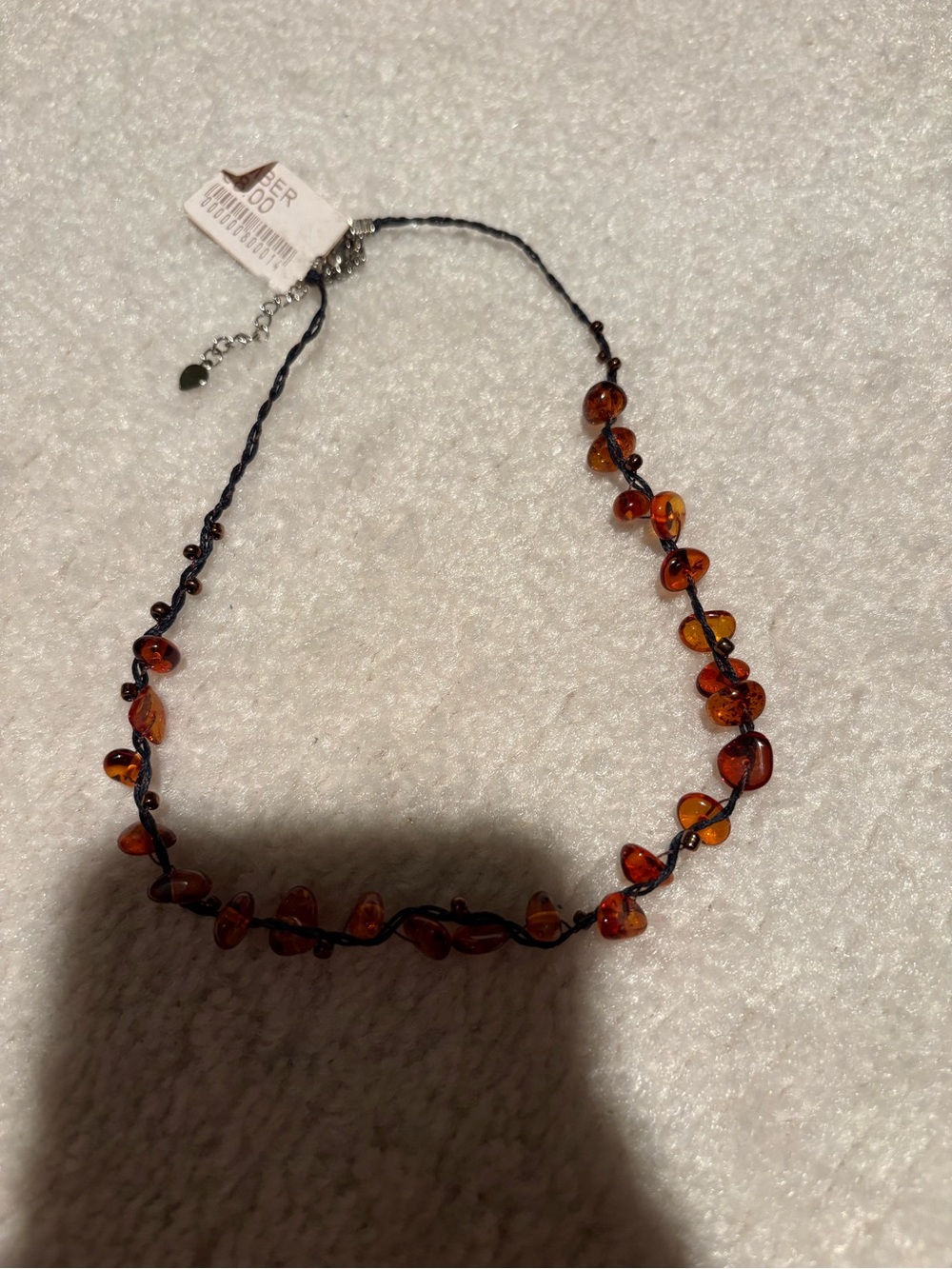 Amber Color Necklace